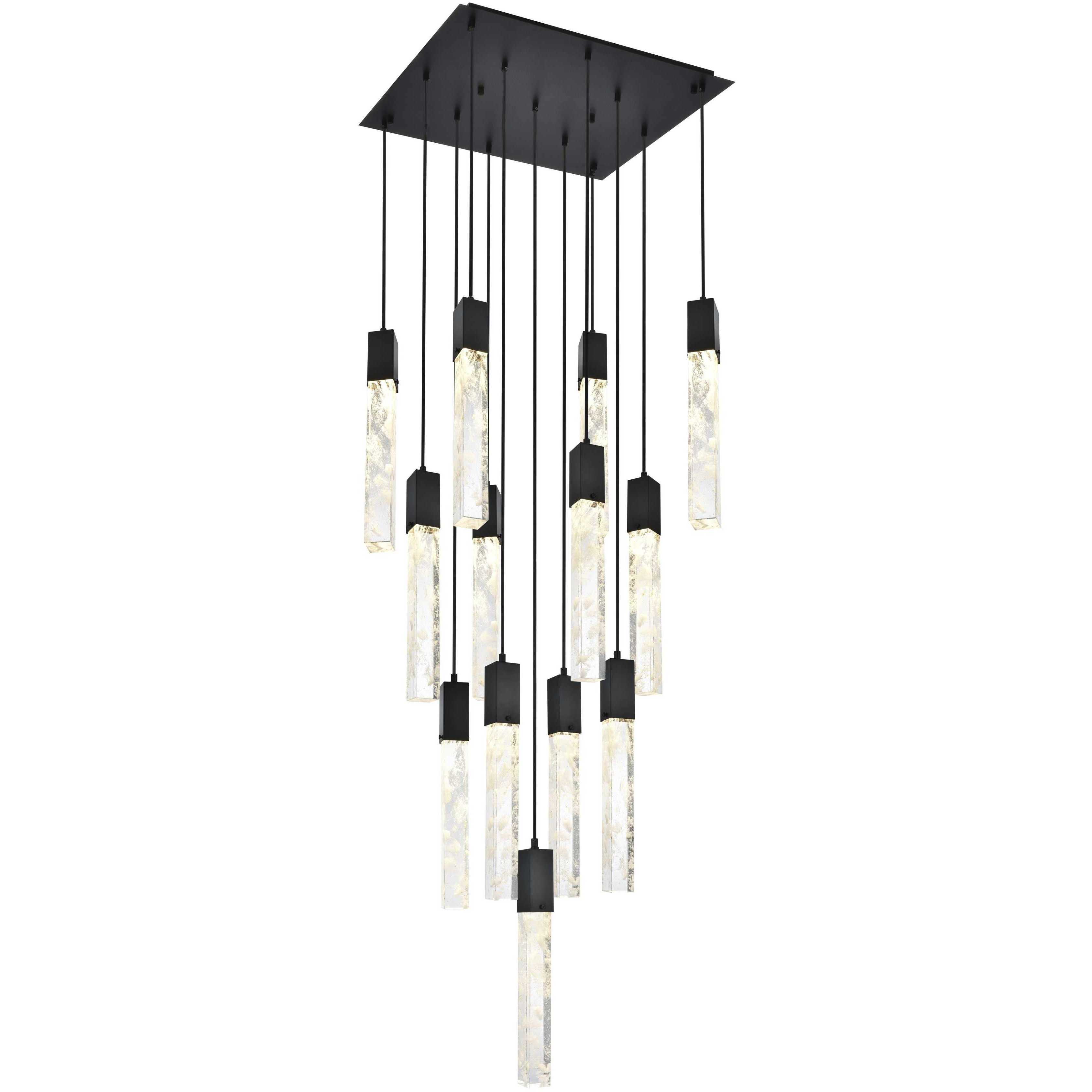 Aurora 13 Light 26 inch Black Pendant Ceiling Light