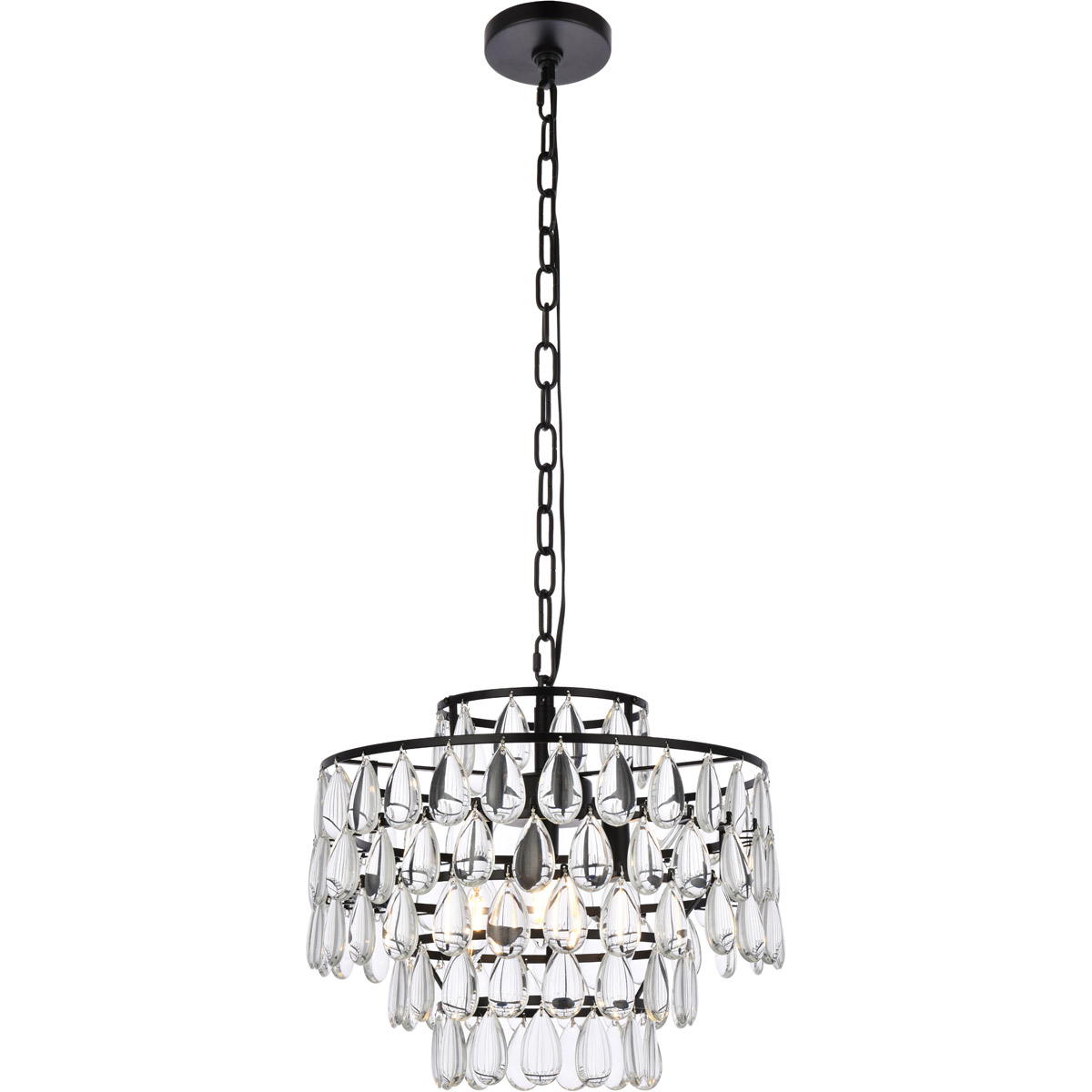 Mila 3 Light 16 inch Black Pendant Ceiling Light