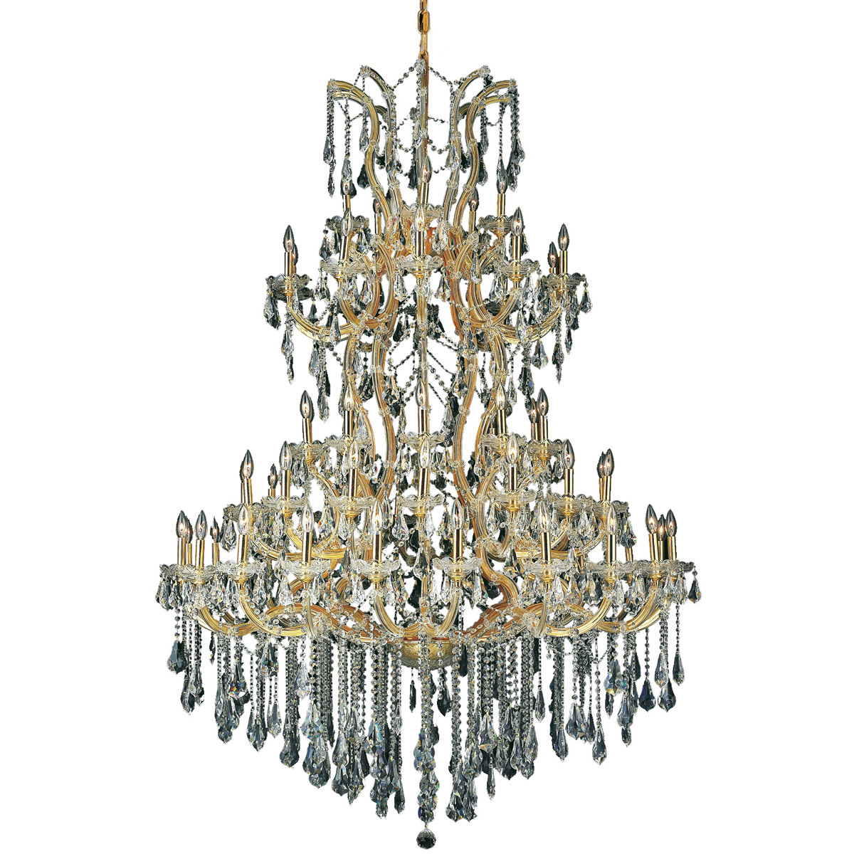 Maria Theresa 61 Light 54 inch Gold Foyer Ceiling Light in Clear