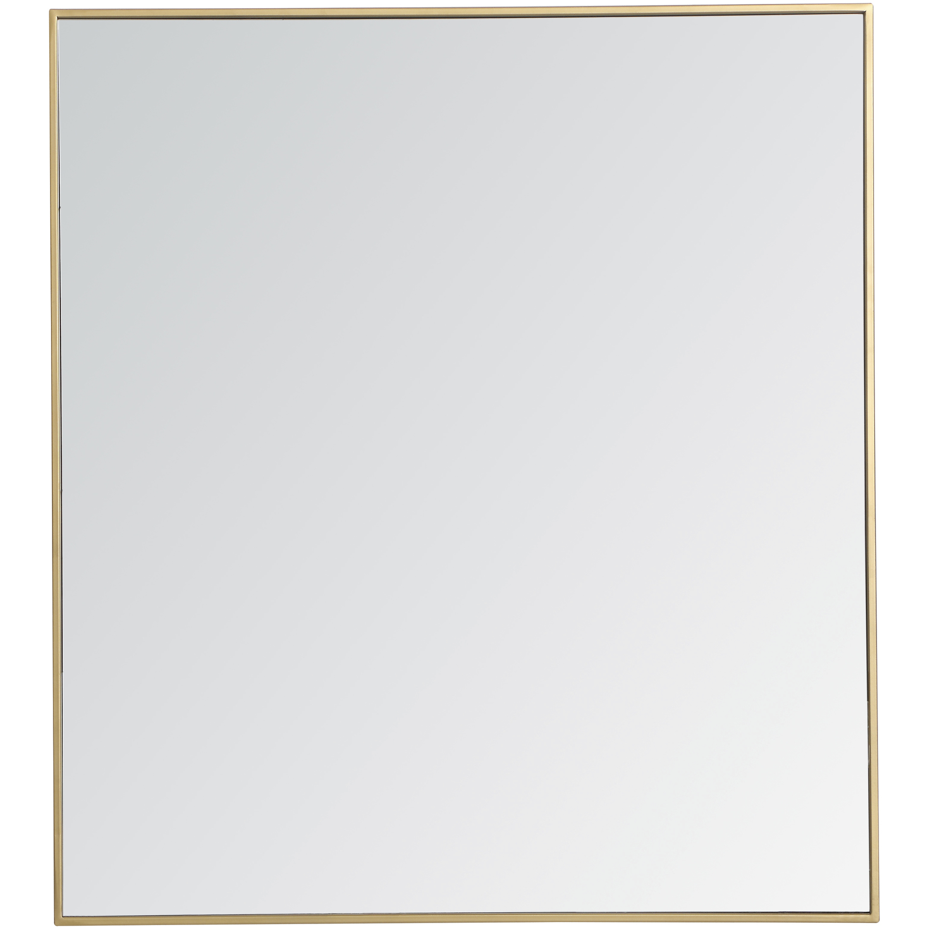 Monet 40 X 36 inch Brass Wall Mirror