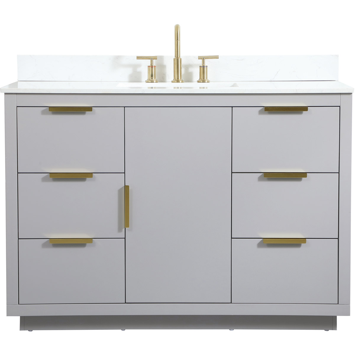 Blake 48 X 22 X 34 inch Grey Vanity Sink Set in Gray