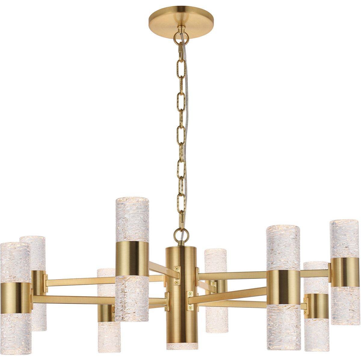 Vega LED 32 inch Gold Pendant Ceiling Light