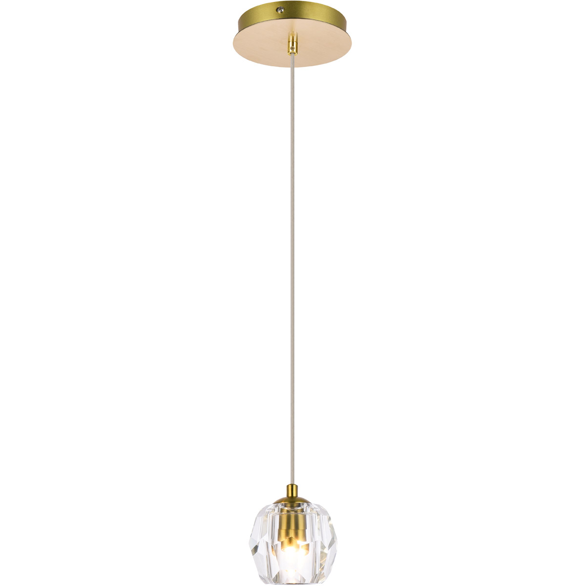 Eren 1 Light 5.5 inch Gold Pendant Ceiling Light