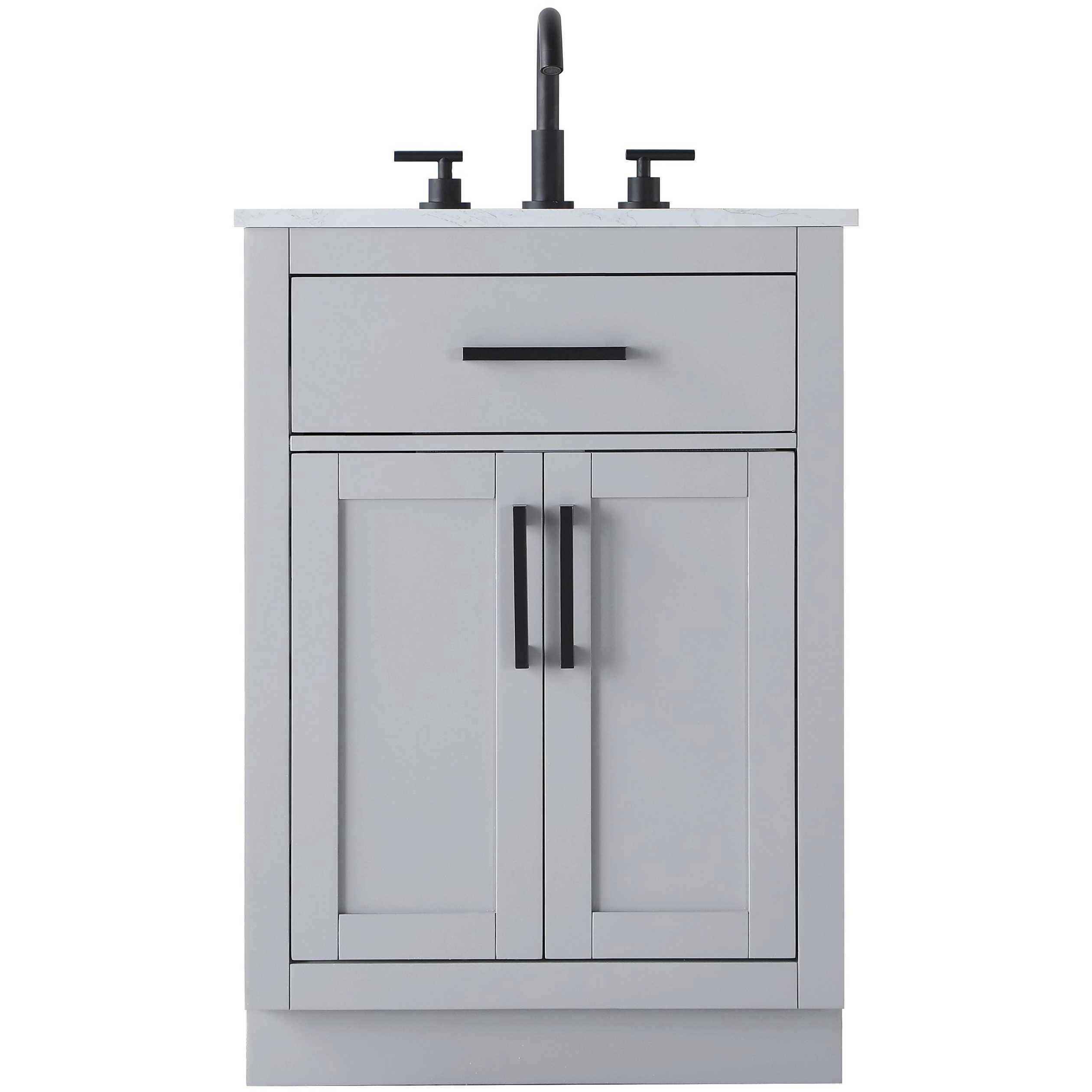 Alden 24 X 35 inch Grey Bathroom Vanity Cabinet