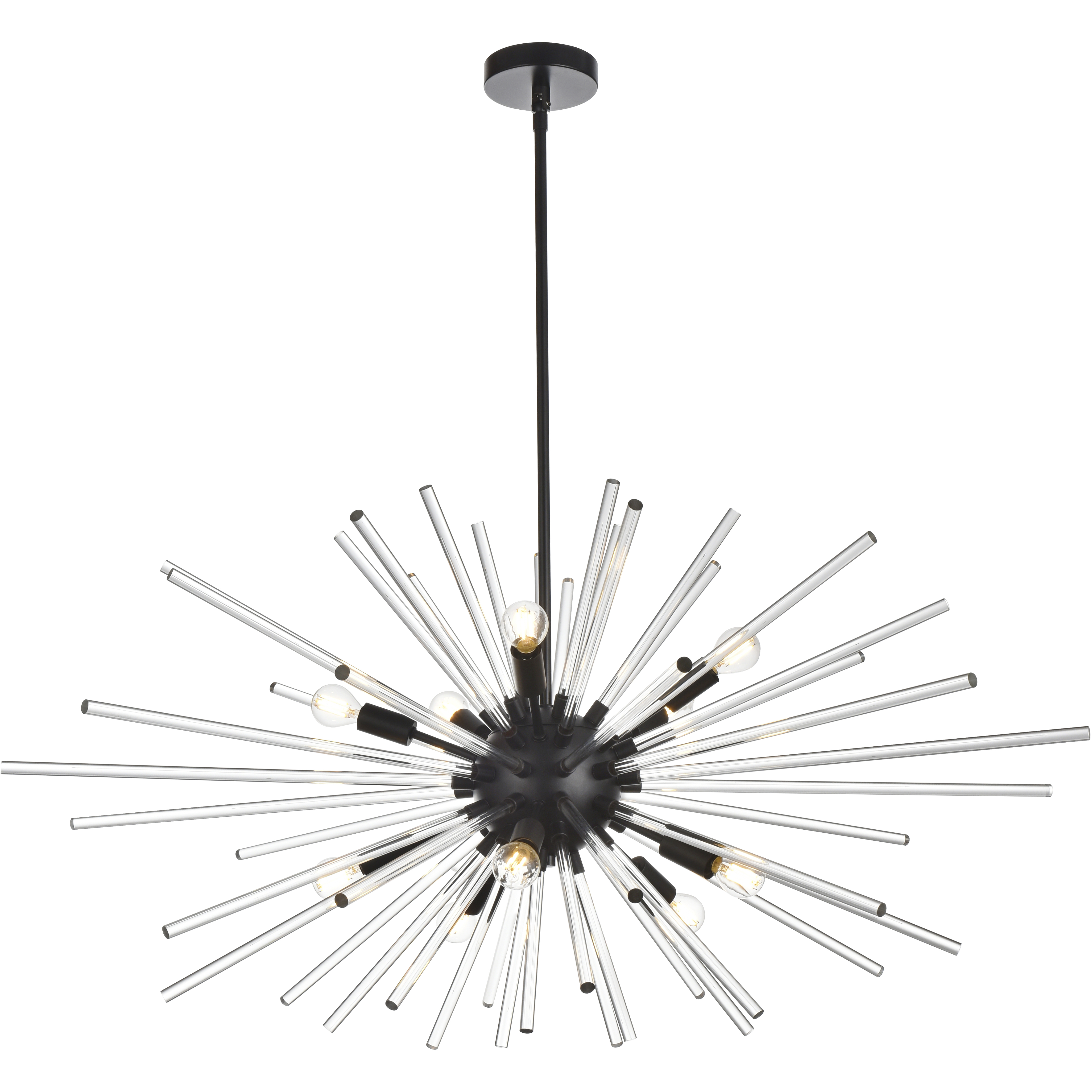Sienna 10 Light 46 inch Black Pendant Ceiling Light