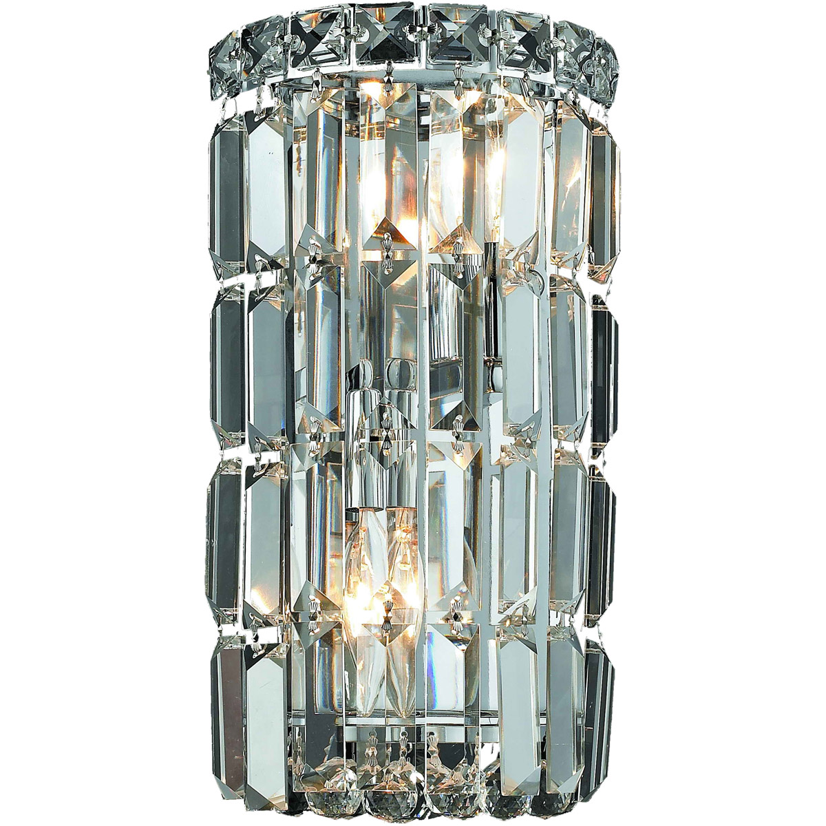 Maxime 2 Light 6 inch Chrome Wall Sconce Wall Light in Royal Cut