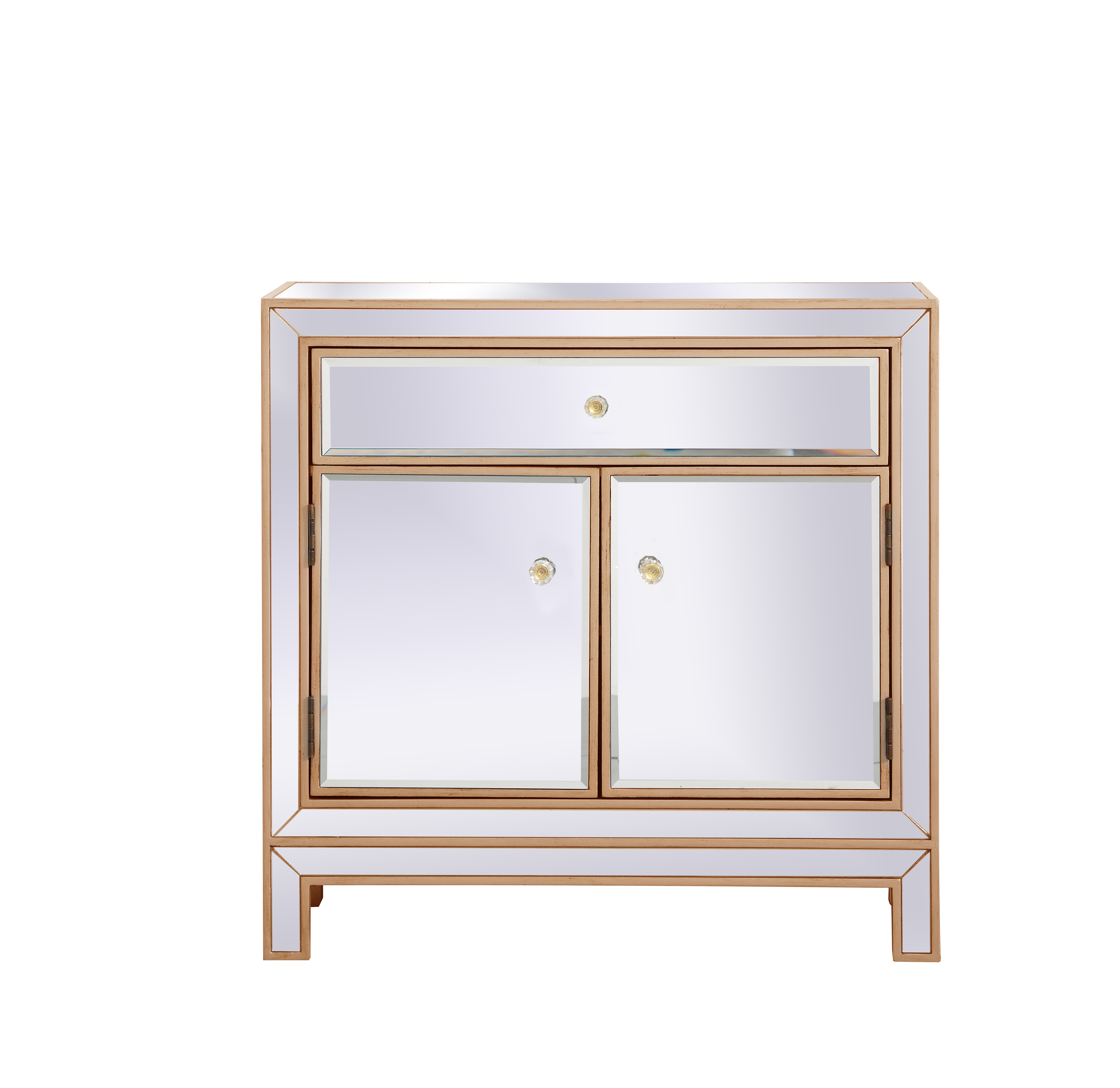 Modern Antique Gold Cabinet