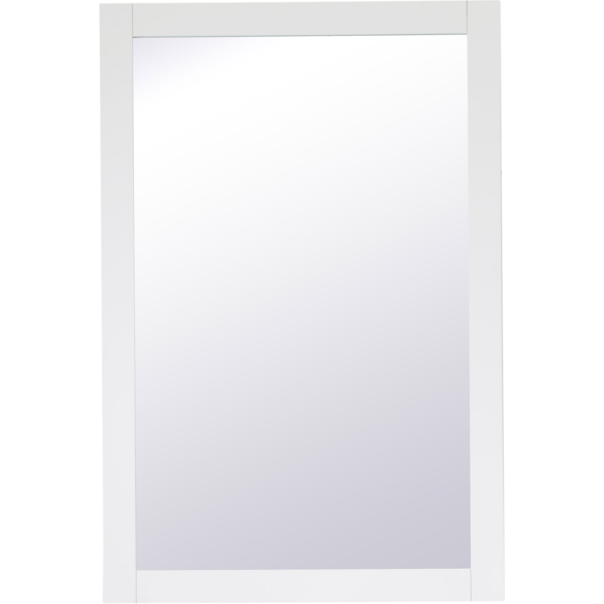 Aqua 36 X 24 inch White Wall Mirror