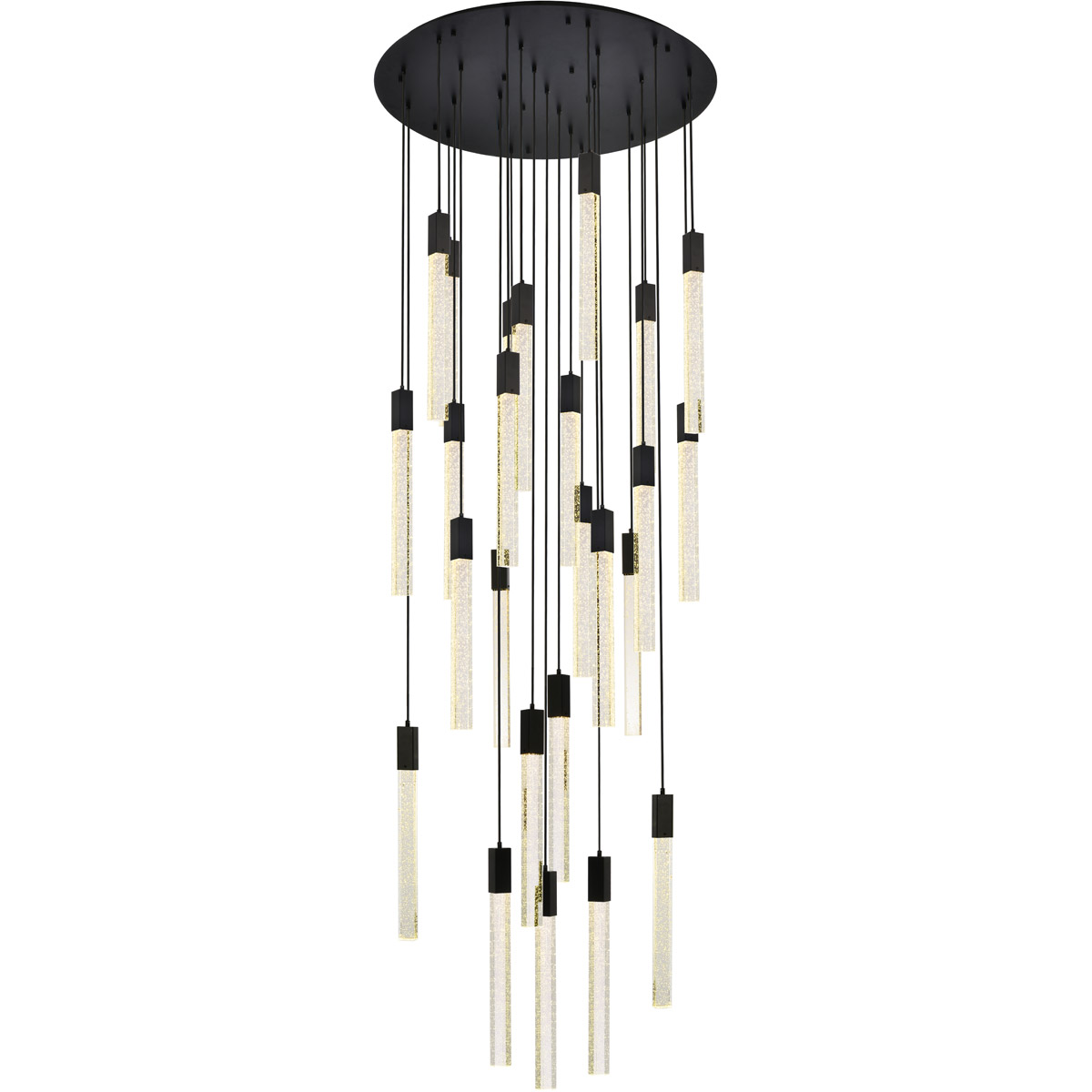 Weston 25 Light 42 inch Black Pendant Ceiling Light