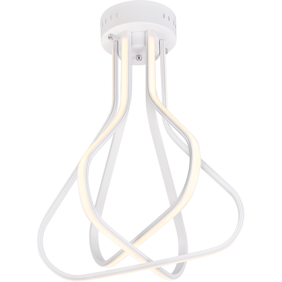 Dahlia LED 18.2 inch White Flush Mount Ceiling Light