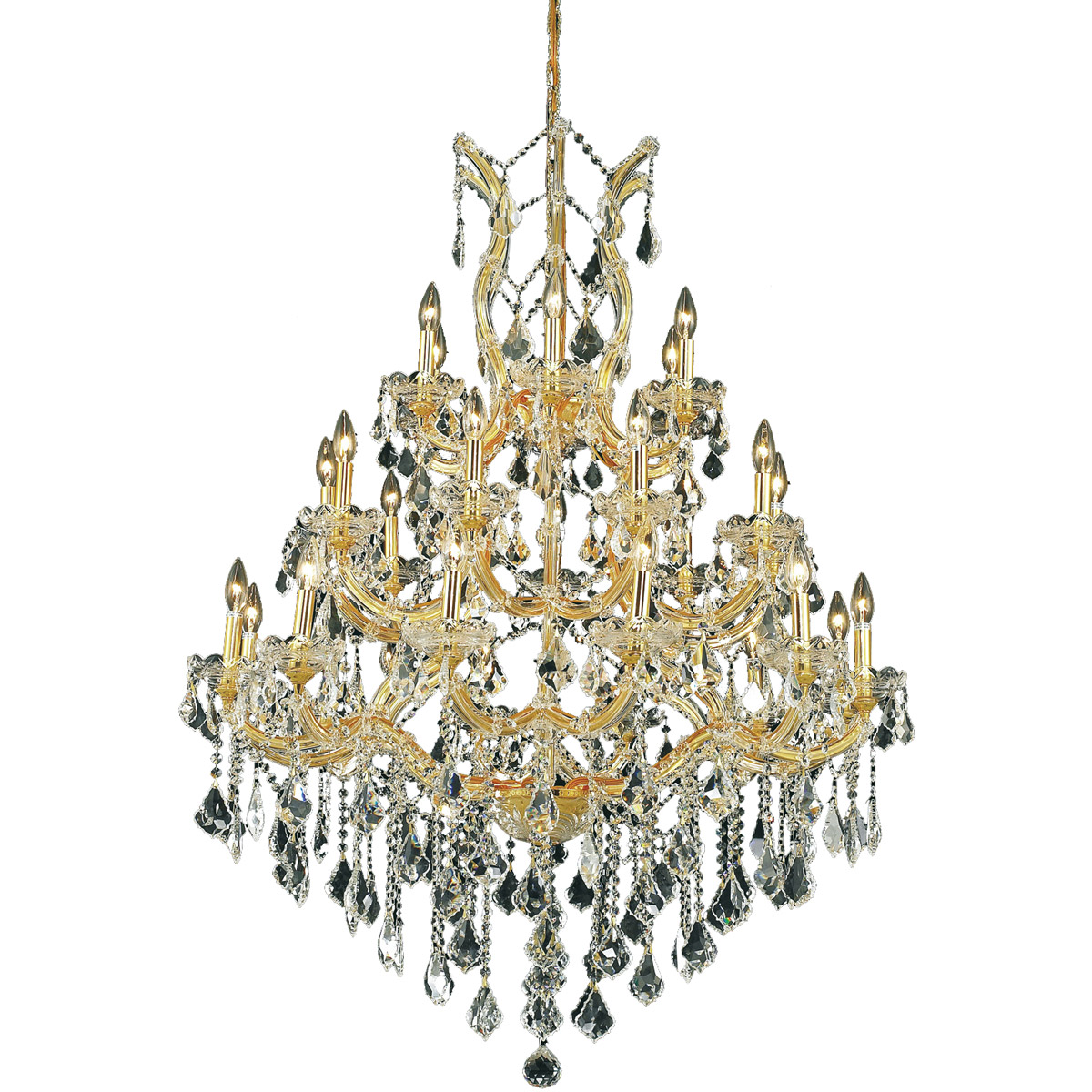 Maria Theresa 28 Light 38 inch Gold Foyer Ceiling Light in Clear, Royal Cut