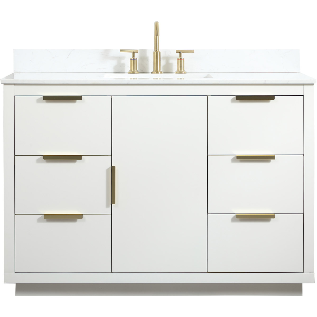 Blake 48 X 22 X 34 inch White Vanity Sink Set