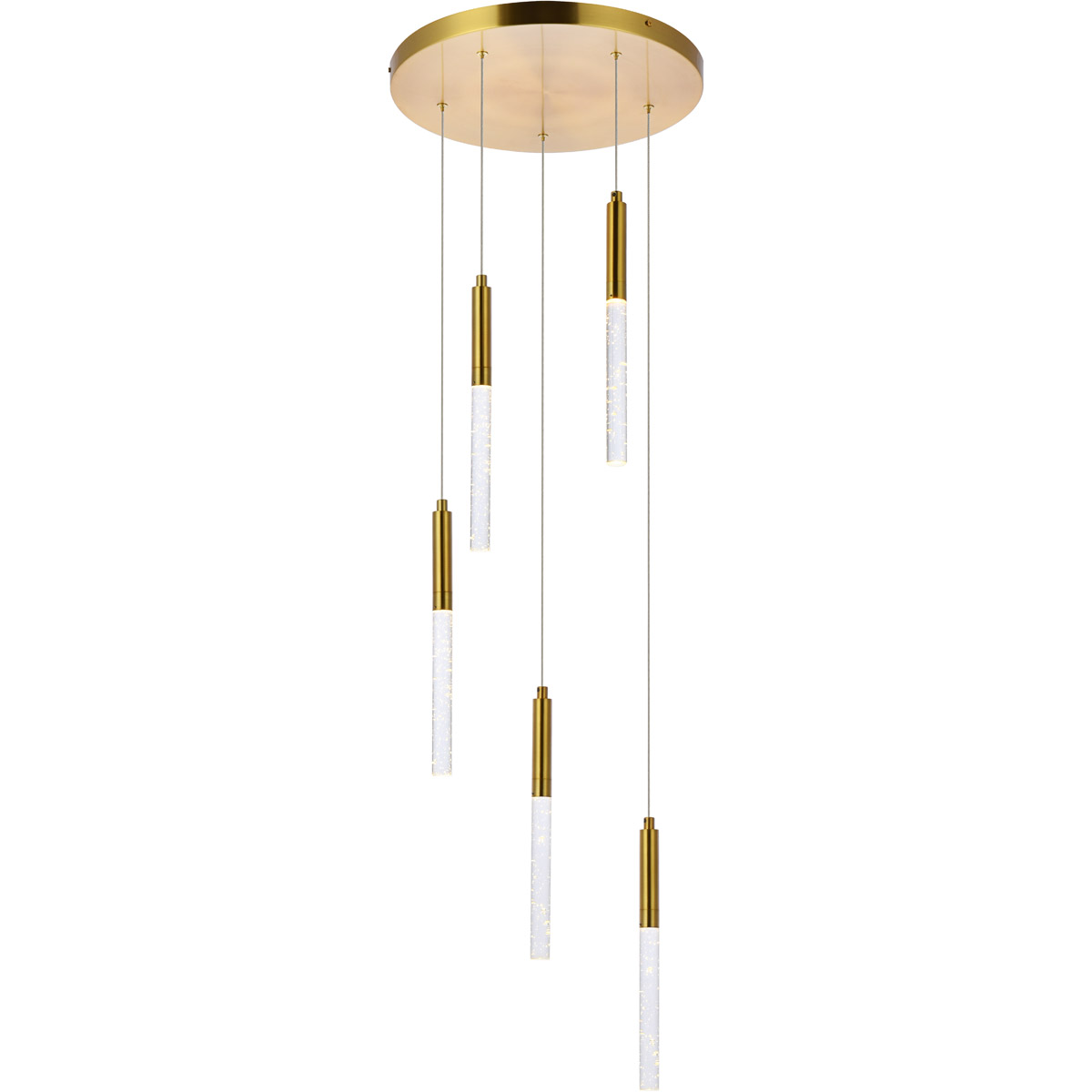 Ruelle 5 Light 16 inch Gold Pendant Ceiling Light