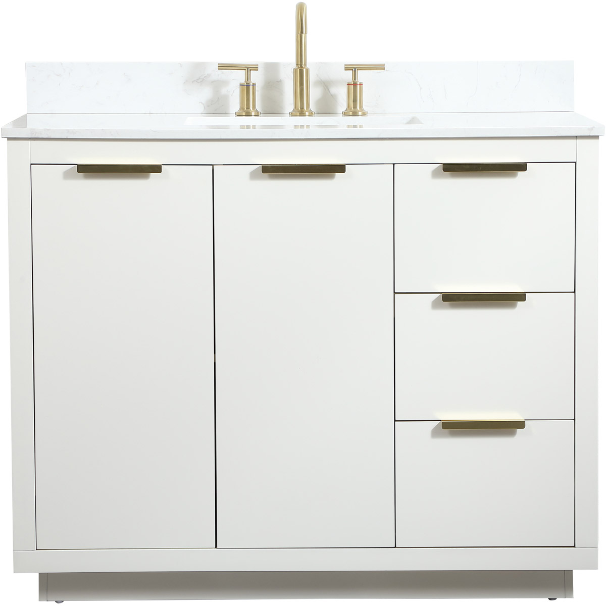 Blake 42 X 22 X 34 inch White Vanity Sink Set