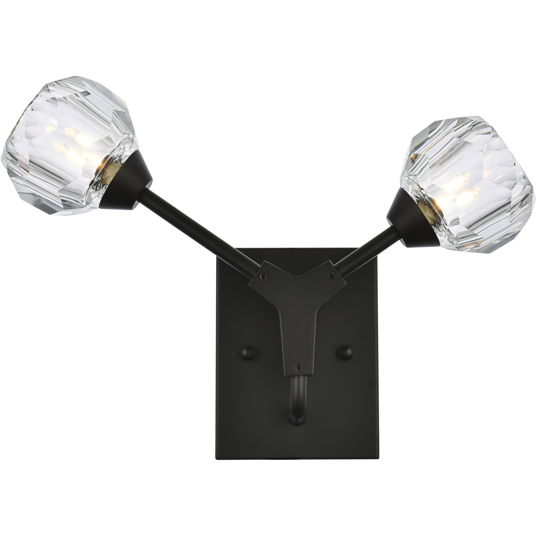 Zayne 2 Light 15 inch Black Wall Sconce Wall Light