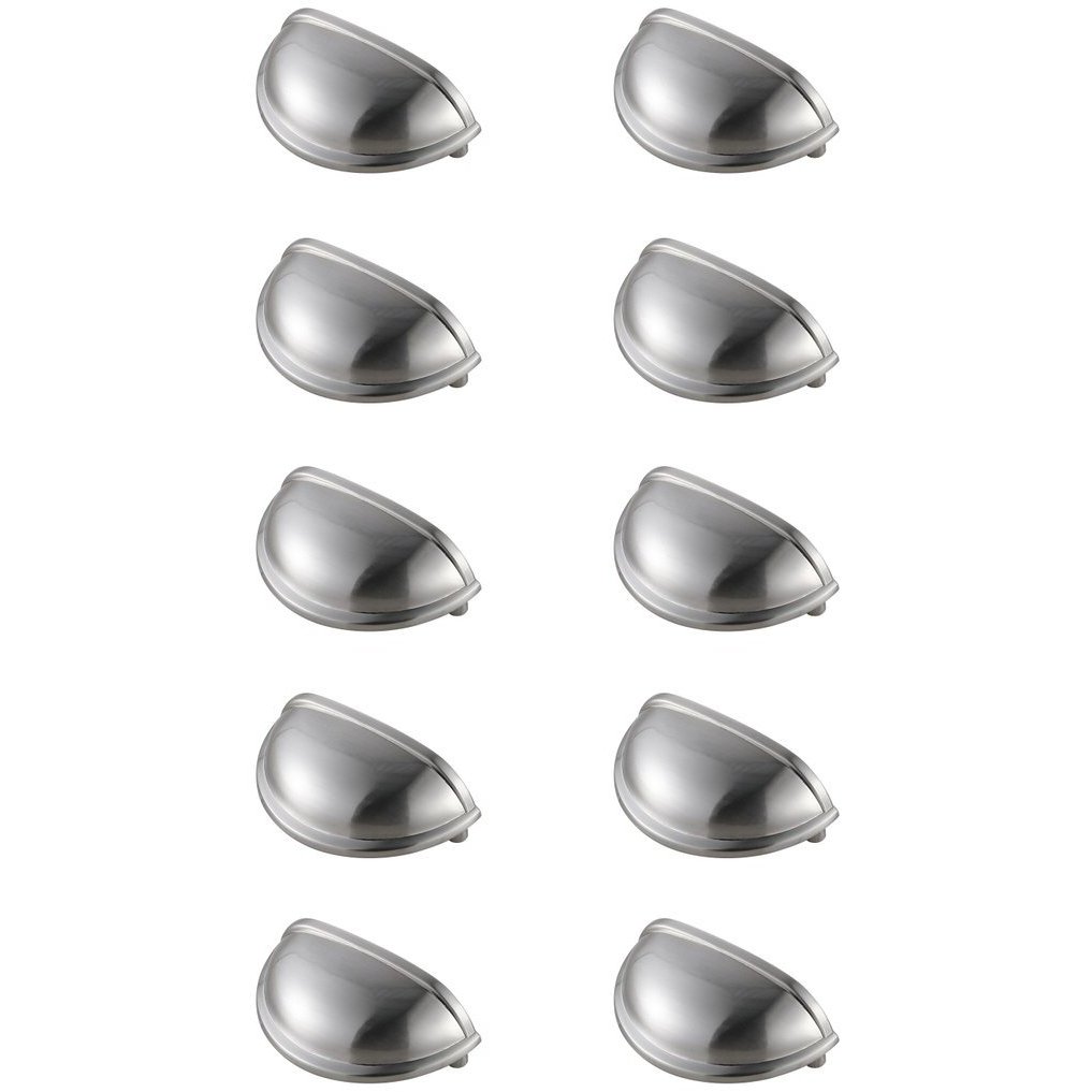 Atticus Brushed Nickel Hardware Drawer Pull, Set of 10
