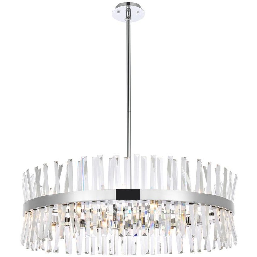 Serephina 16 Light 36 inch Chrome Chandelier Ceiling Light