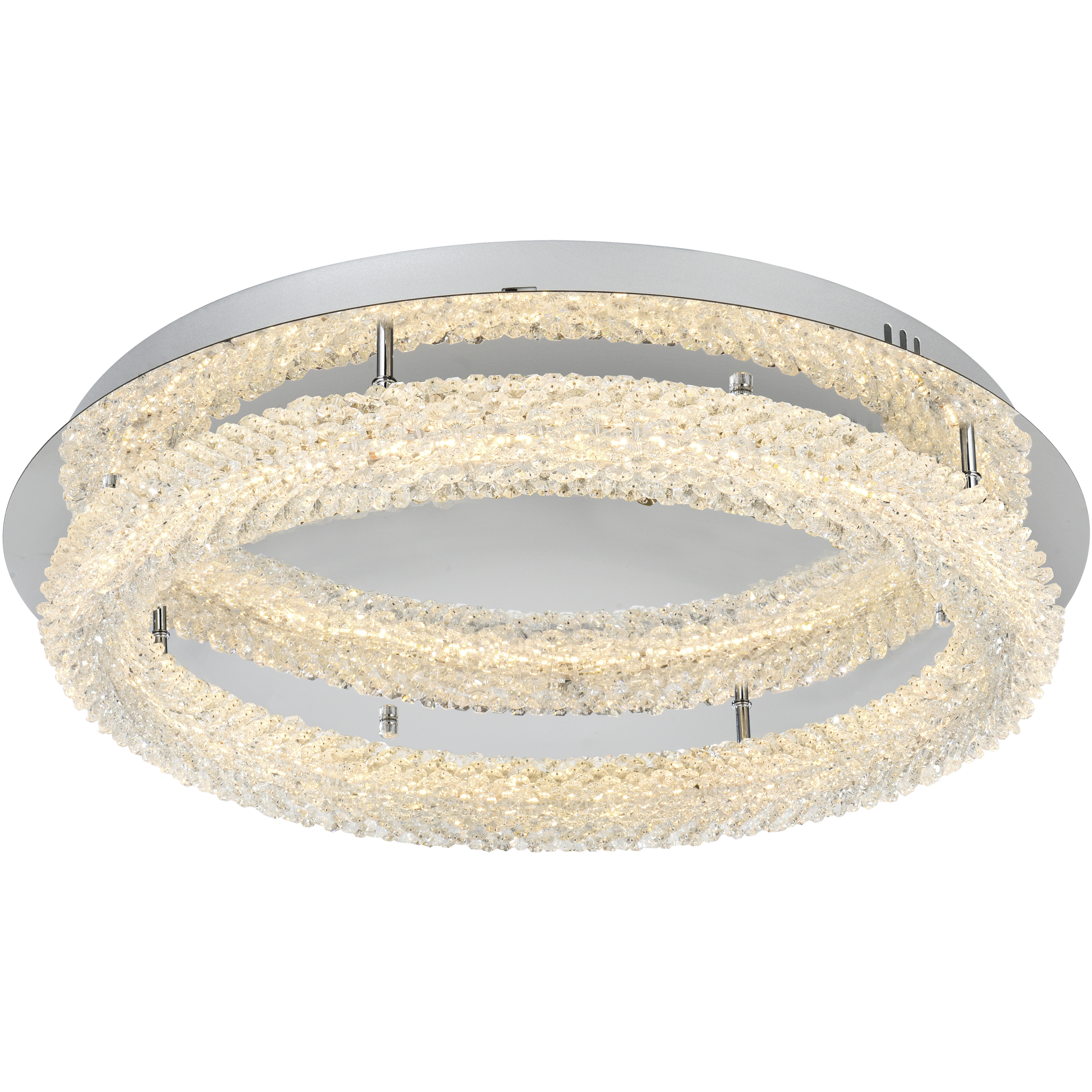 Bowen 1 Light 26 inch Chrome Flush Mount Ceiling Light