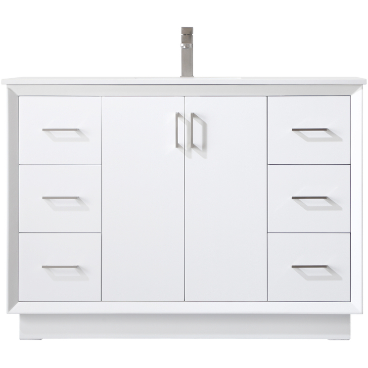 Hayes 48 X 22 X 35 inch White Vanity Sink Set