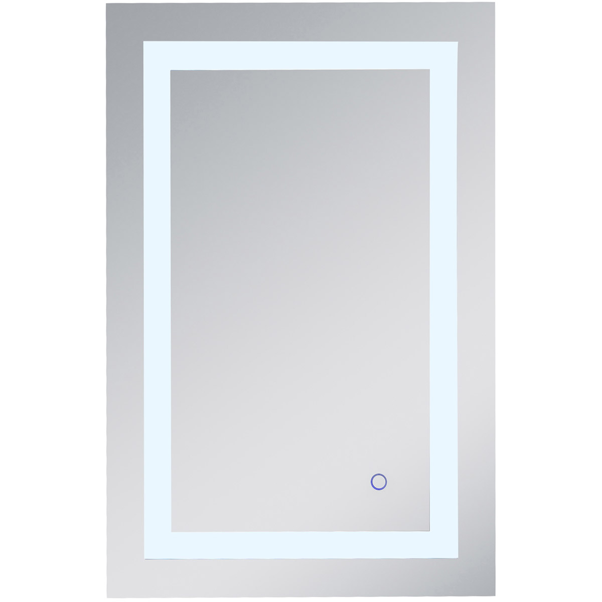 Helios 30 X 20 inch Silver Lighted Wall Mirror
