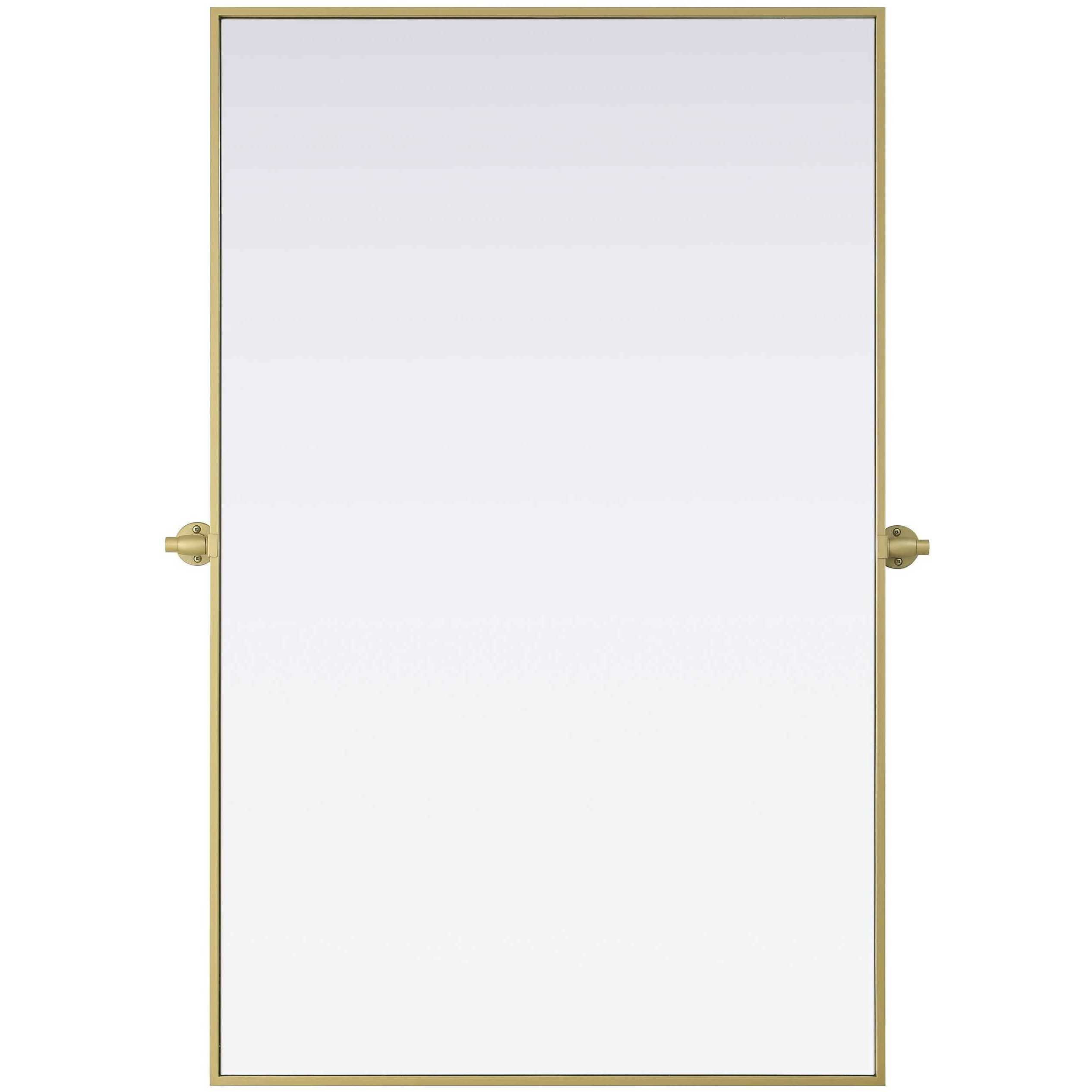 Amoura 48 X 30 inch Brass Mirror