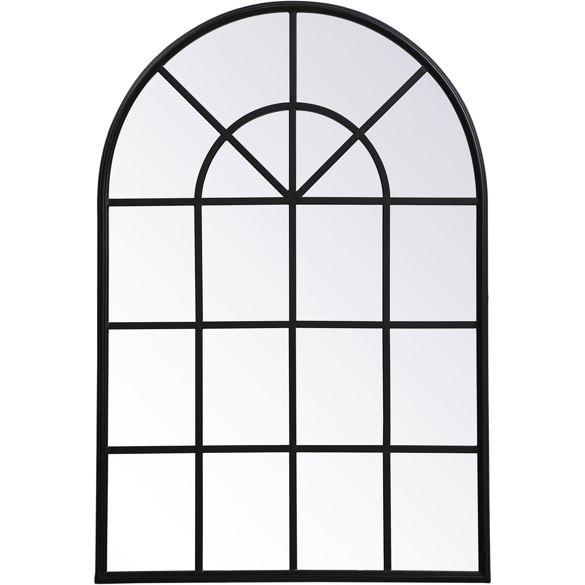 Motif 41.5 X 28 inch Black Wall Mirror