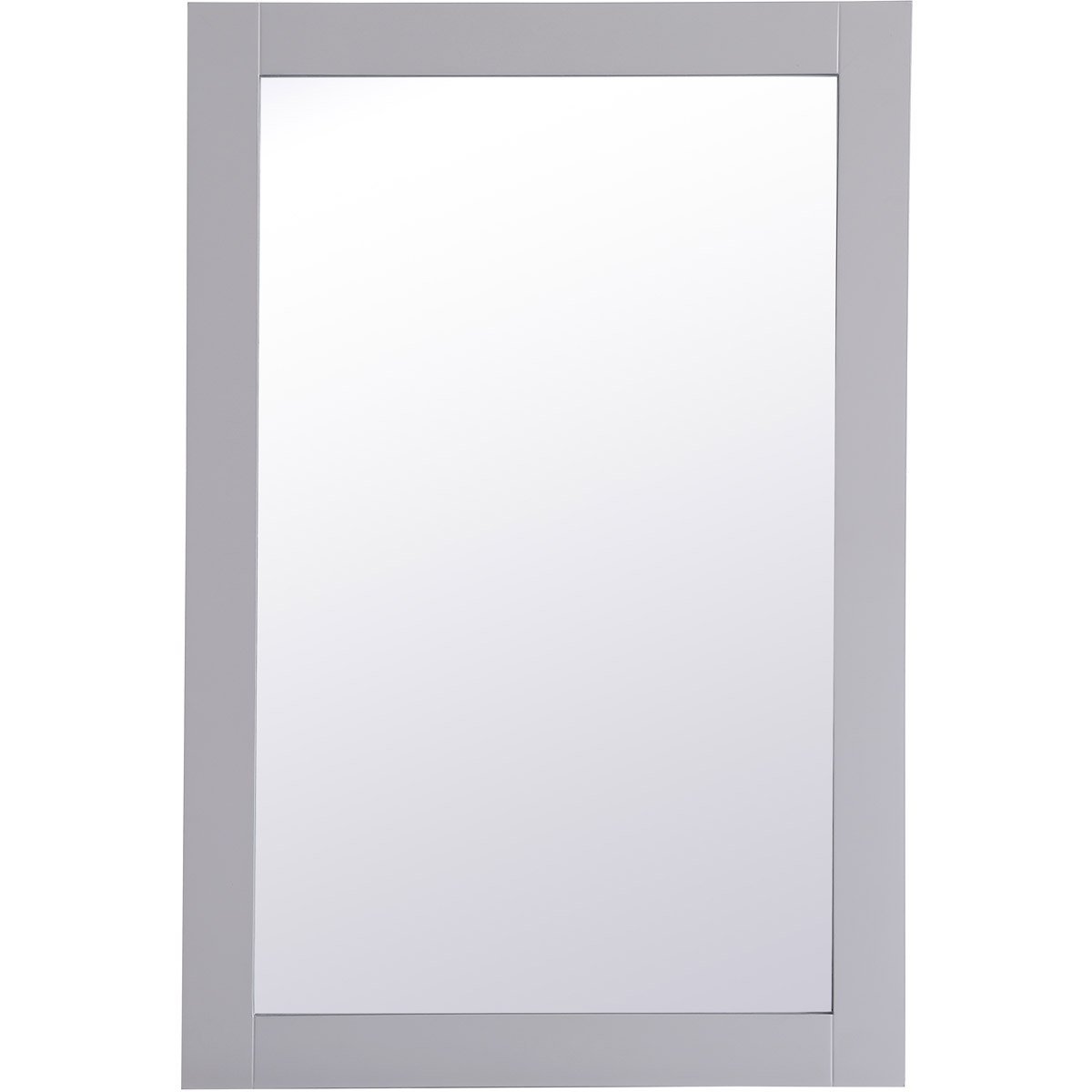 Aqua 36 X 24 inch Grey Wall Mirror in Gray