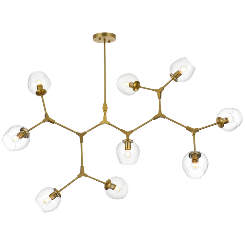 Cavoli 9 Light 35 inch Brass Chandelier Ceiling Light