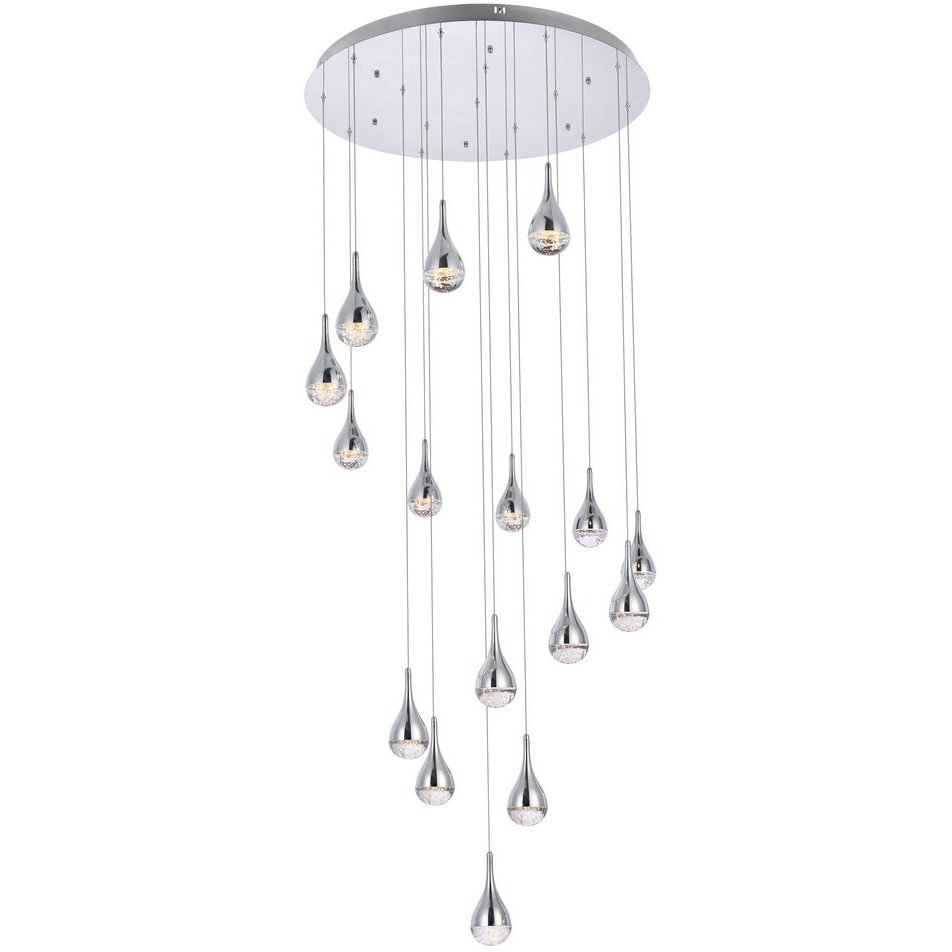 Amherst 16 Light 36 inch Chrome Chandelier Ceiling Light