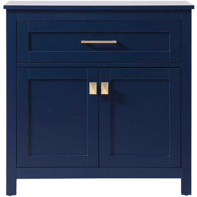 Adian Blue Bathroom Storage Cabinet