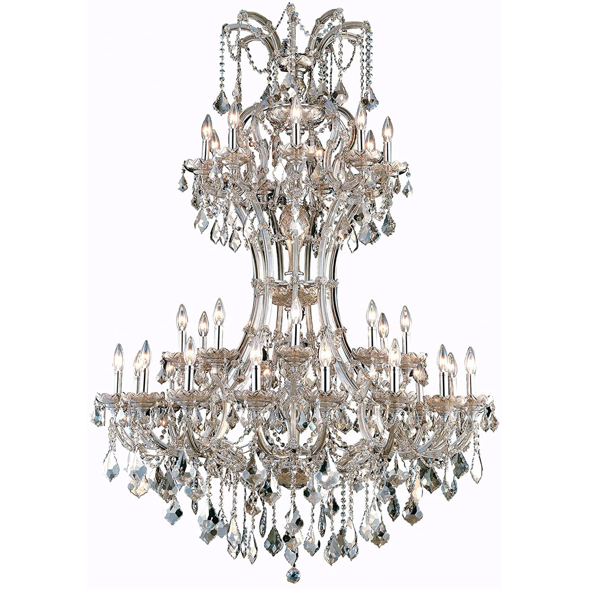 Maria Theresa 36 Light 46 inch Golden Teak Foyer Ceiling Light in Royal Cut