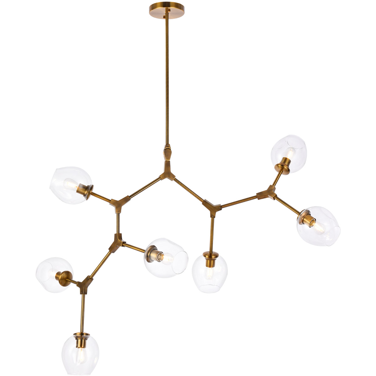 Cavoli 7 Light 57 inch Brass Chandelier Ceiling Light