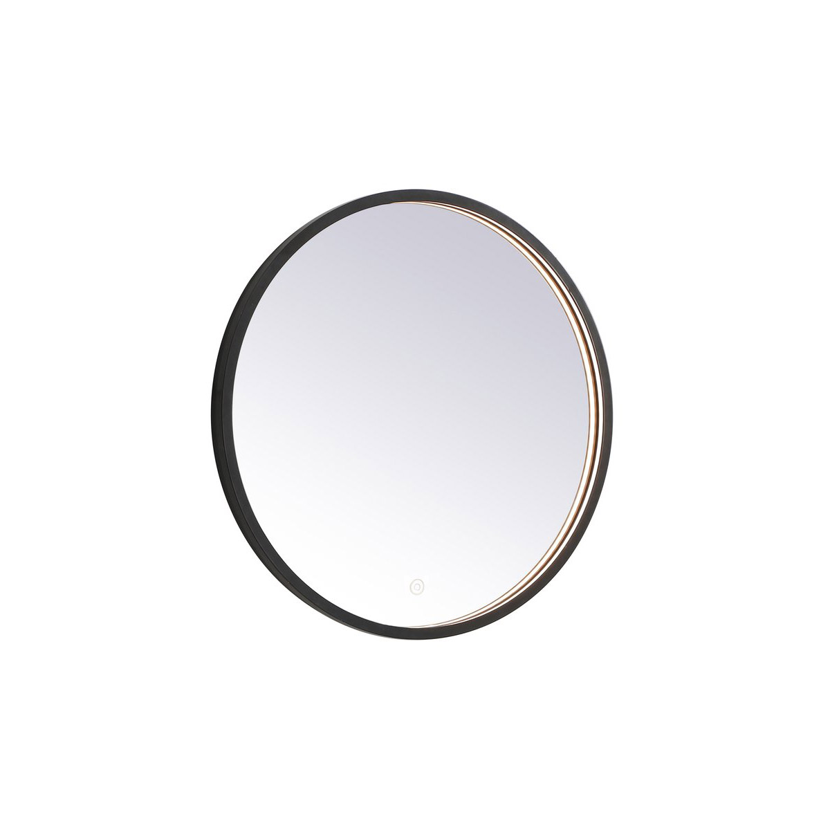 Pier 24 X 24 inch Black LED Mirror