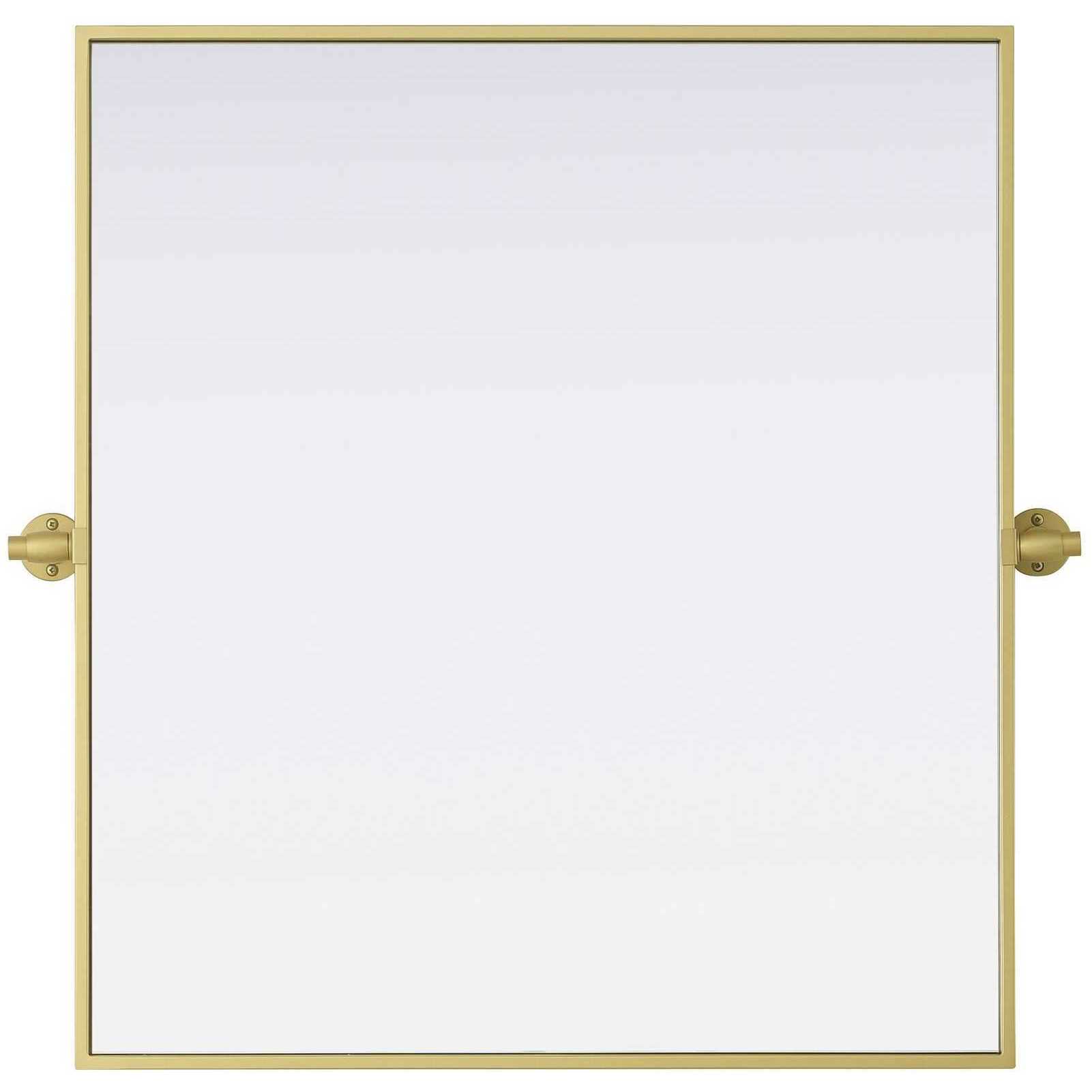 Amoura 30 X 27 inch Brass Mirror