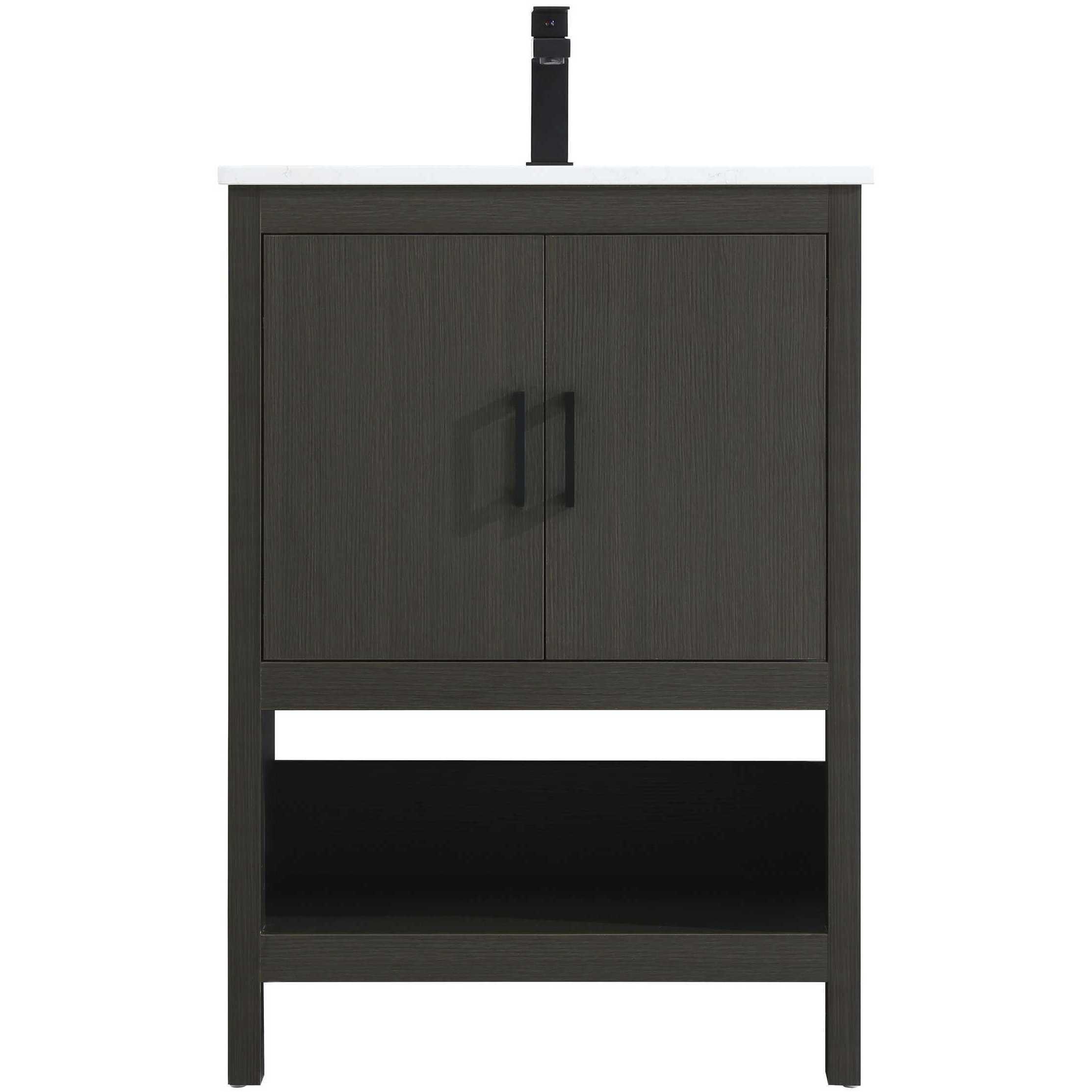 Ira 24 X 34 inch Mocha Brown Bathroom Vanity Cabinet