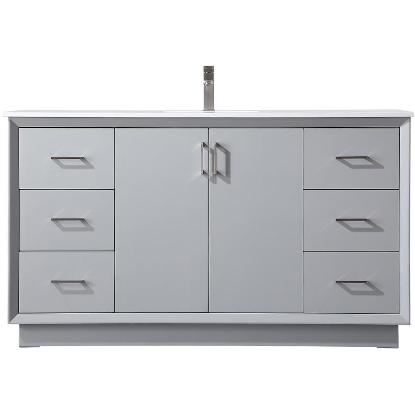 Hayes 60 X 22 X 35 inch Grey Vanity Sink Set