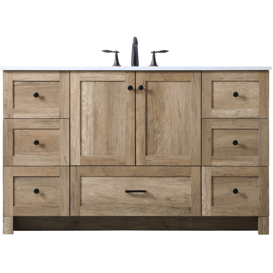 Elegant Lighting VF2854NT Soma 54 X 19 X 34 inch Natural Oak