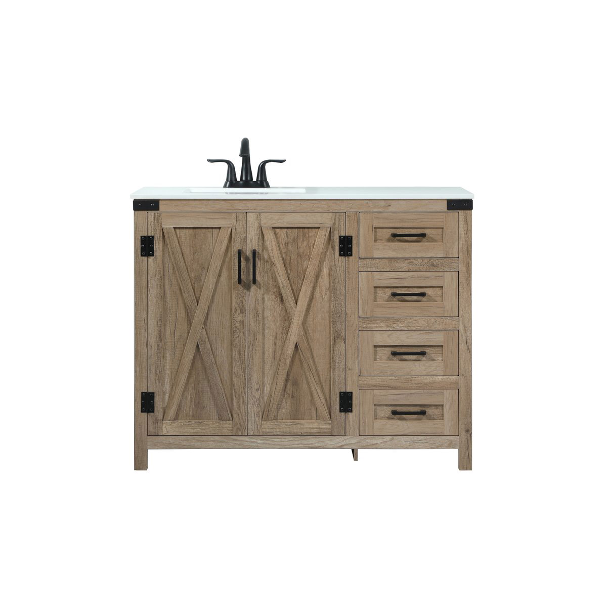 Grant 42 X 19 X 34 inch Natural Oak Vanity Sink Set in Not Included