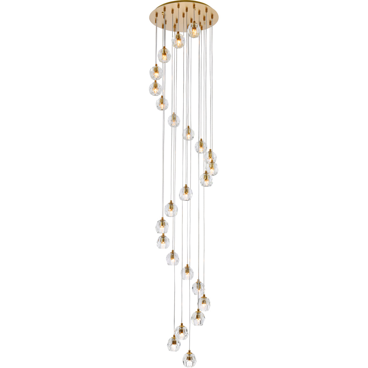 Eren 24 Light 18.5 inch Gold Pendant Ceiling Light