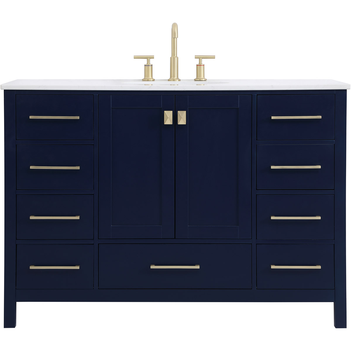 Irene 48 X 22 X 34 inch Blue Vanity Sink Set