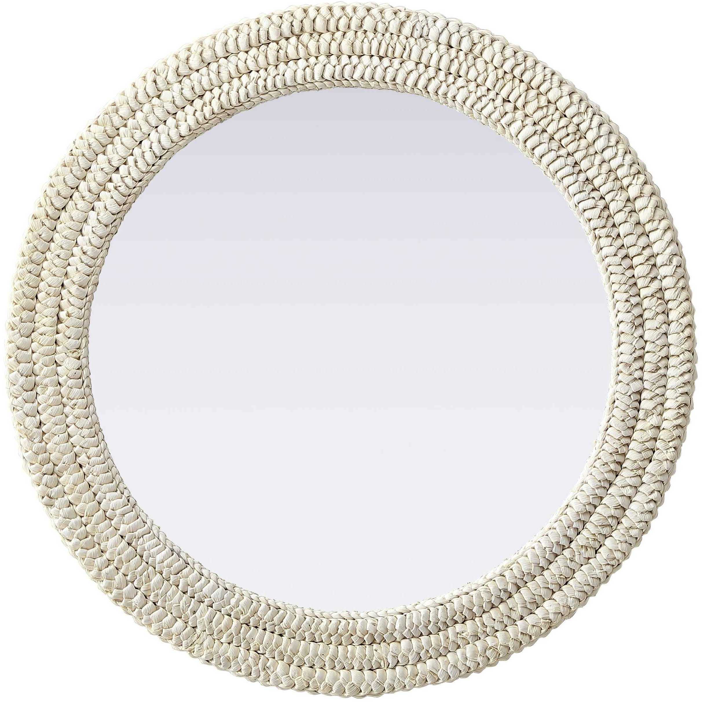 Marlowe 30 X 30 inch Linen White Mirror