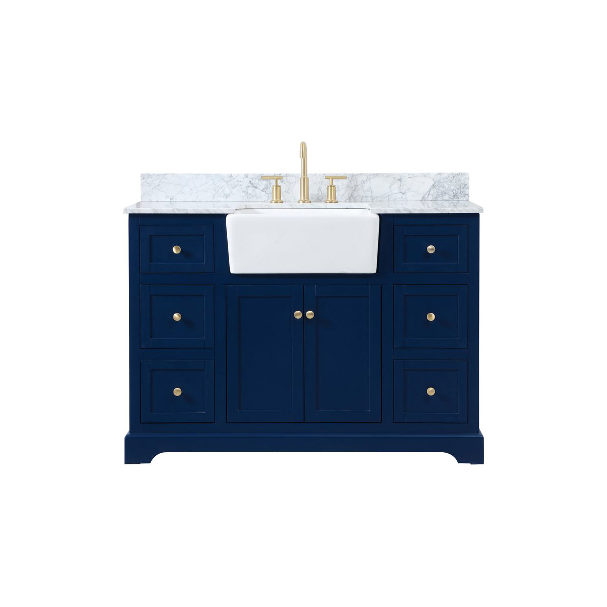 Franklin 48 X 22 X 34.75 inch Blue Bathroom Vanity Cabinet
