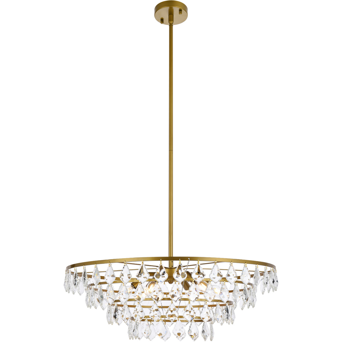 Ella 6 Light 28 inch Brass Pendant Ceiling Light