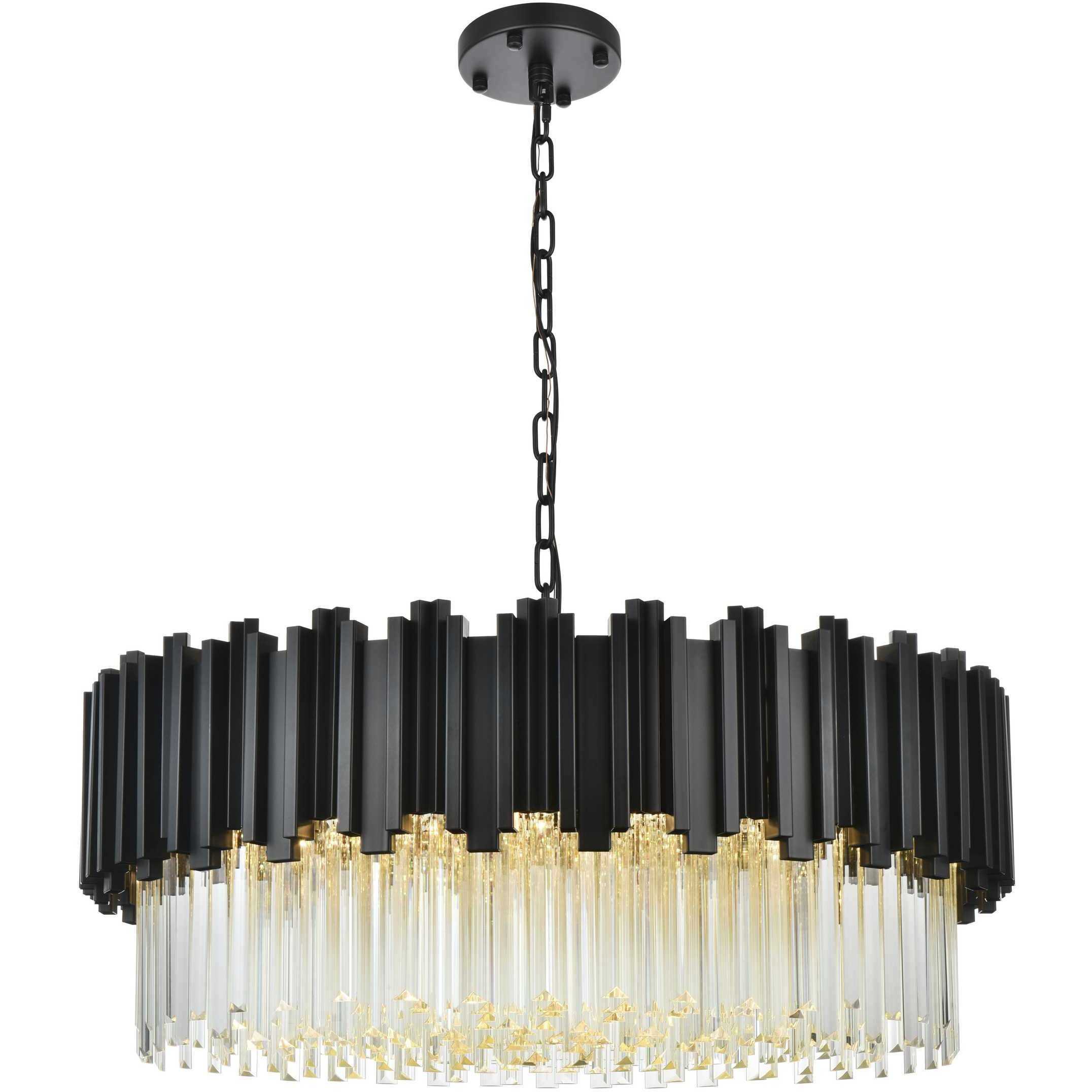 Willow 10 Light 32 inch Black Chandelier Ceiling Light
