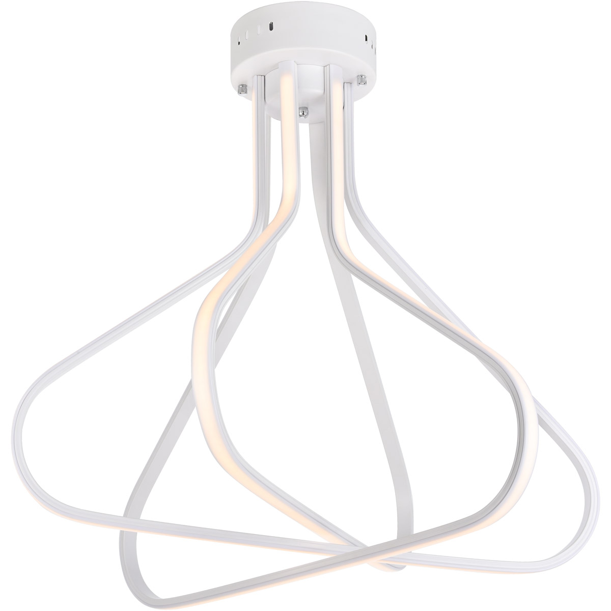 Dahlia LED 26.6 inch White Flush Mount Ceiling Light