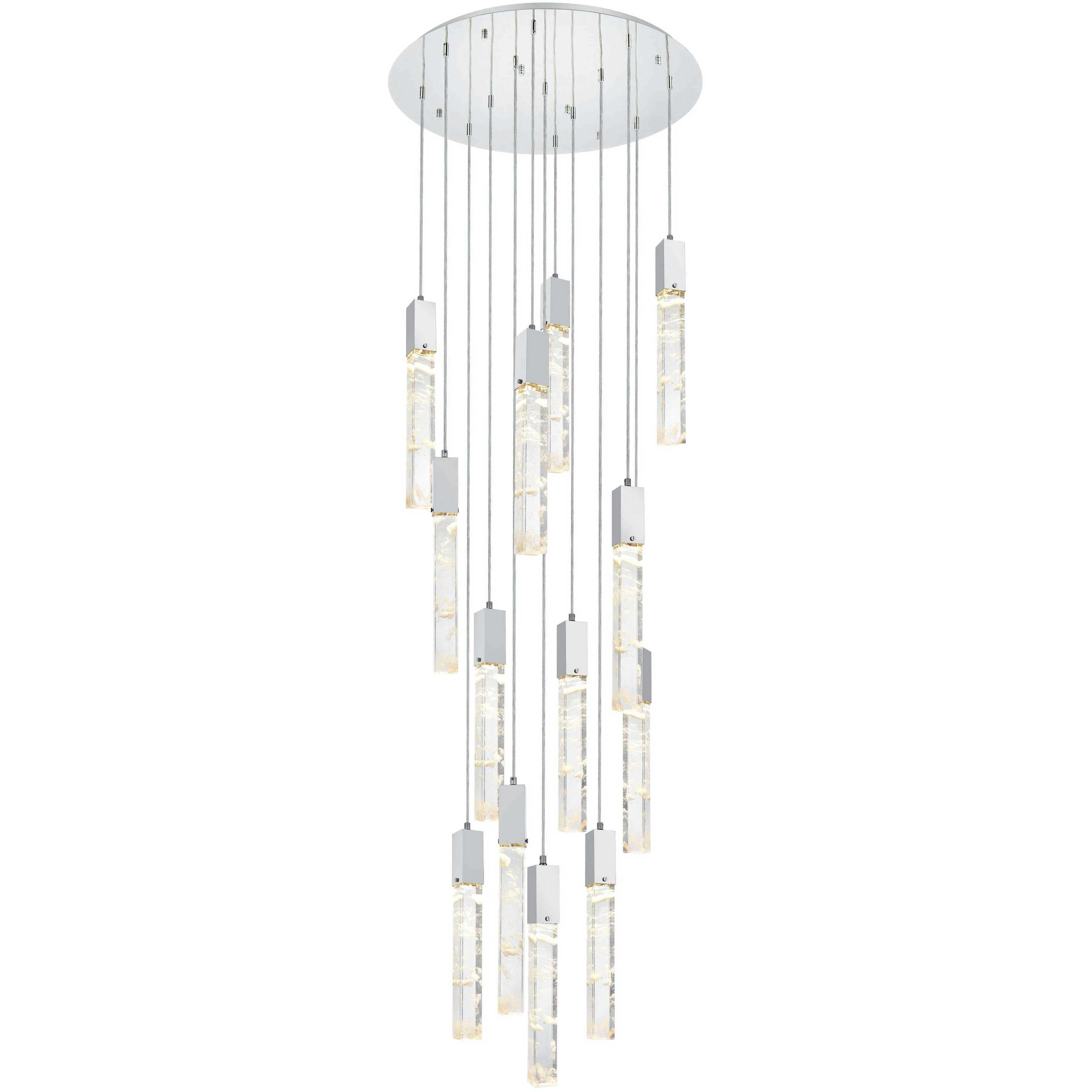 Aurora 13 Light 30 inch Chrome Chandelier Ceiling Light