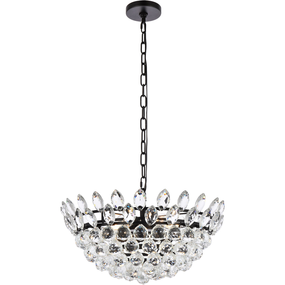 Emilia 5 Light 20 inch Black Pendant Ceiling Light