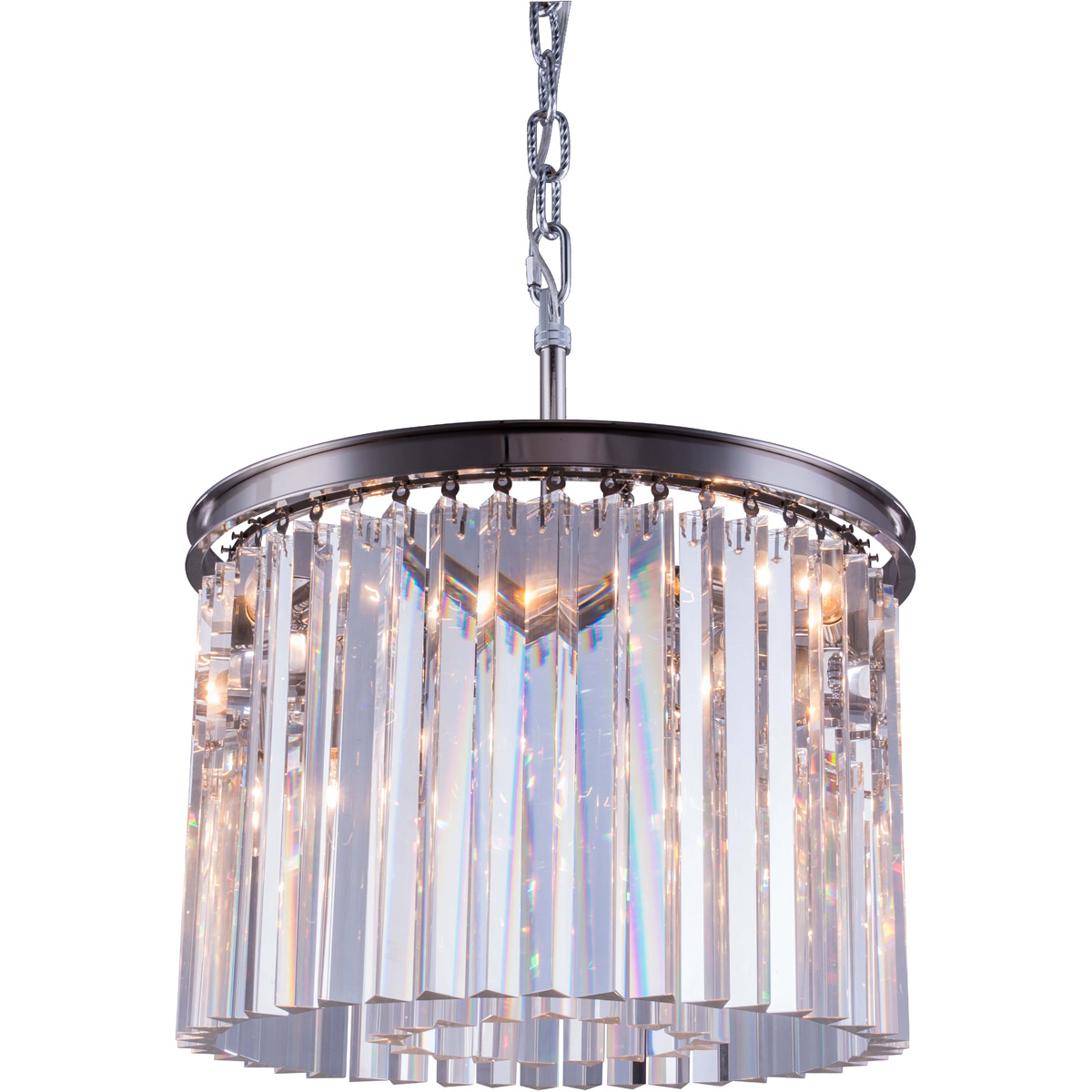 Sydney 6 Light 20 inch Polished Nickel Pendant Ceiling Light in Clear, Urban Classic