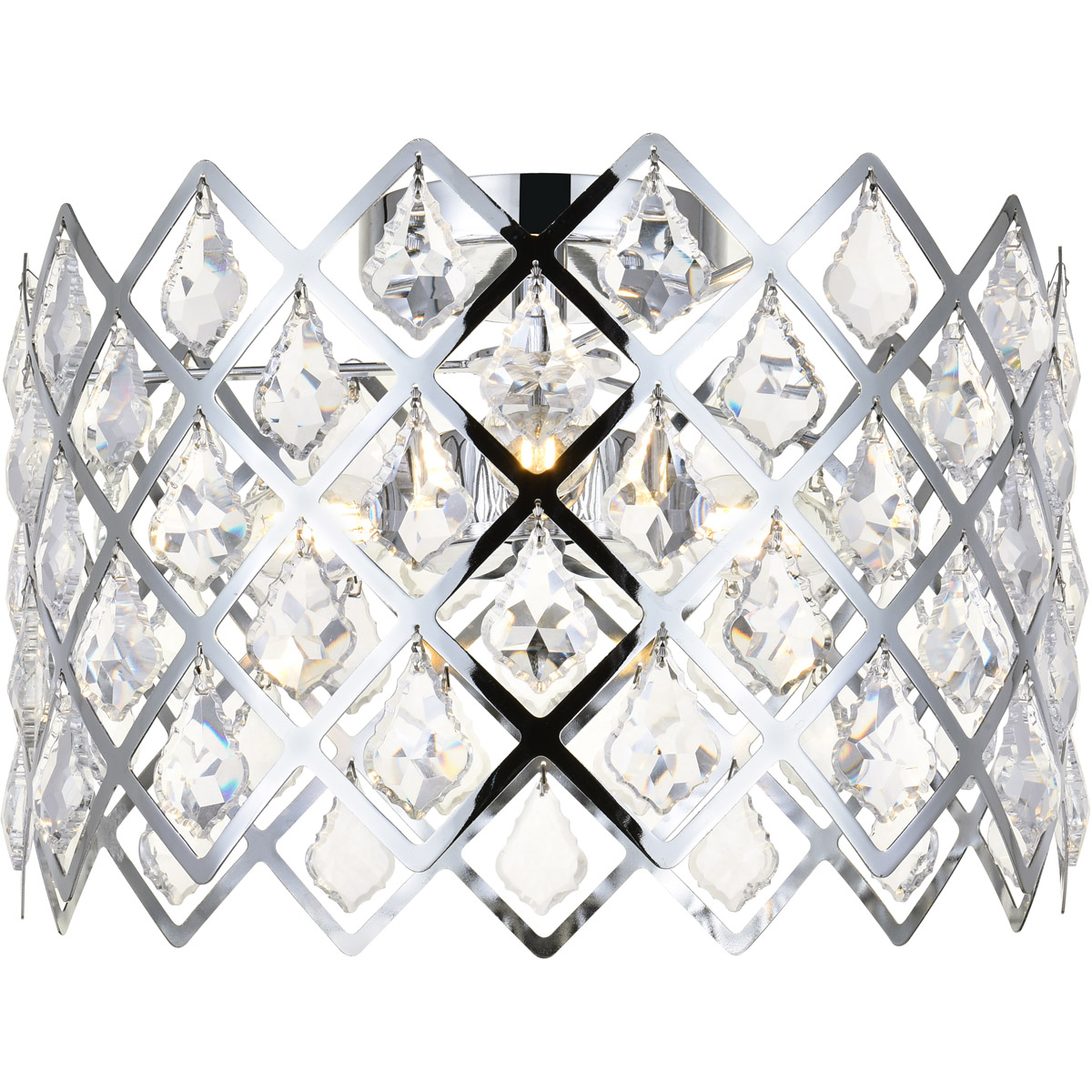 Lyla 3 Light 13 inch Chrome Flush Mount Ceiling Light