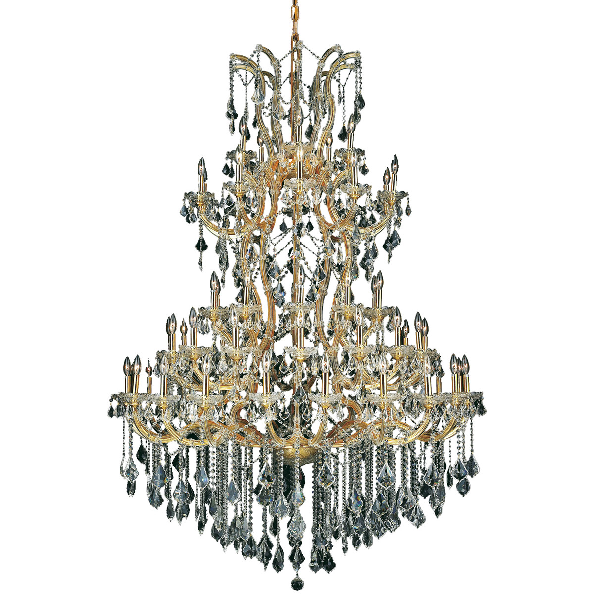 Maria Theresa 61 Light 54 inch Gold Foyer Ceiling Light in Clear, Royal Cut